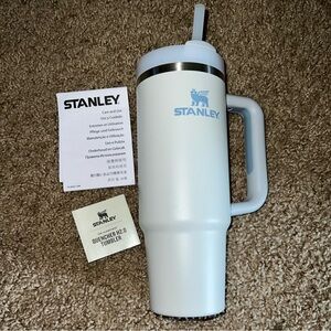 Stanley Light Blue and Blue Tumbler with Handle